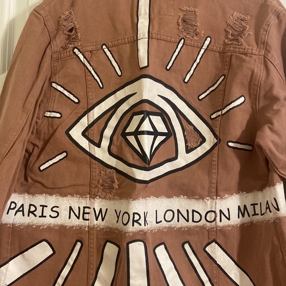 Women’s Brown Denim Jacket - Picture 5 of 8